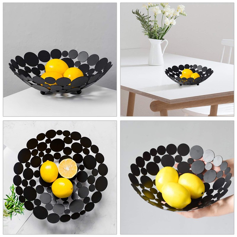 OwnMy Metal Fruit Bowl Basket Creative Table Centerpiece Fruit Stand