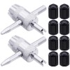 MEAJOO 4-in-1 Valve Core Tool Kit (2 Pcs) with 8