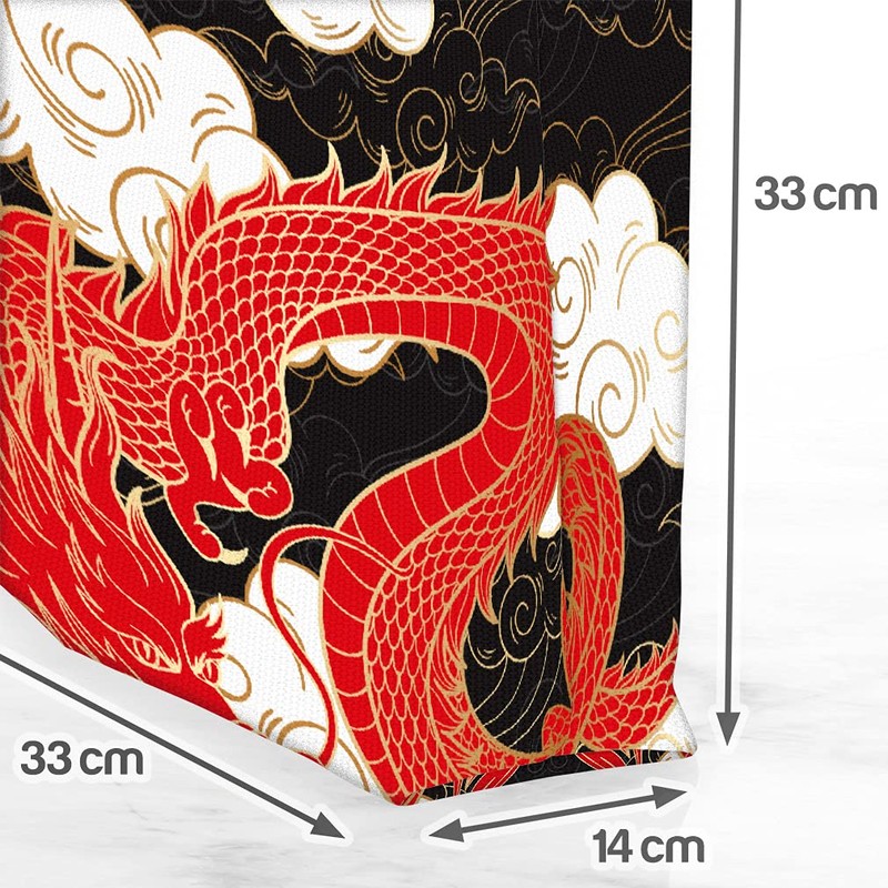 VOID Asian Red Dragon Bag, 33 x 33 x 14