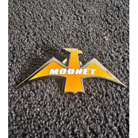 Mooney aircraft logo lapel pin for hats , shirts , vests or a gift - pilot plane