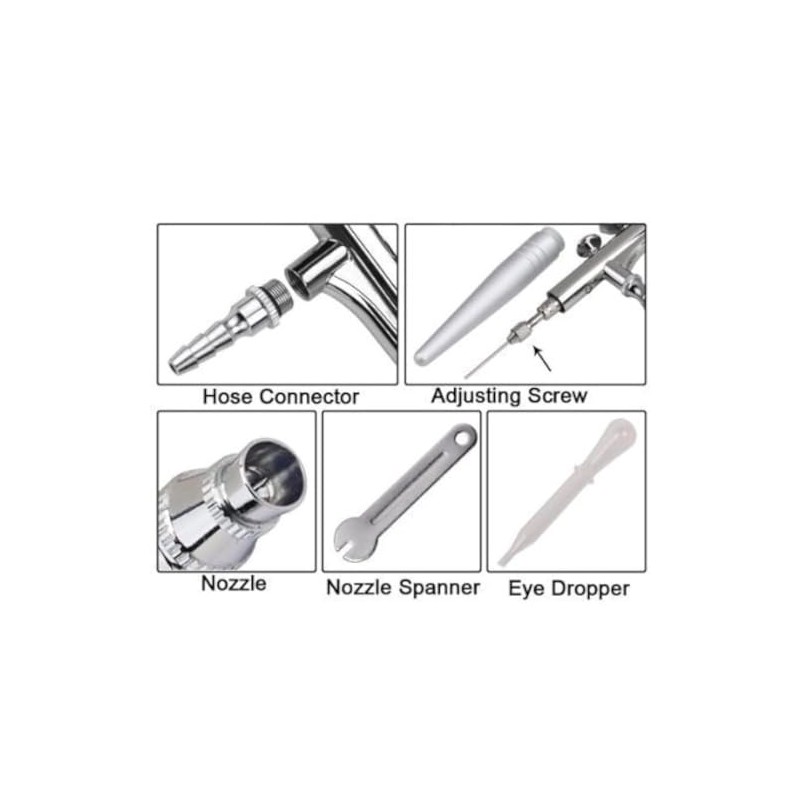 Art of Air Professional Single Action Gravity Feed Airbrush