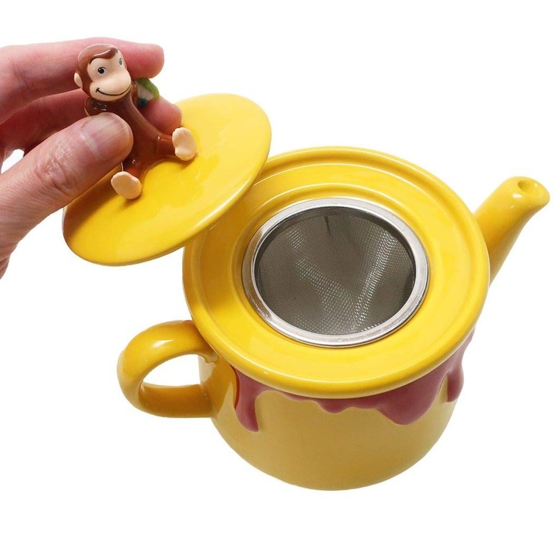Sunart SAN3343 Curious George Teapot, 11.8 fl oz (350 ml)
