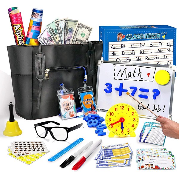 Alritz Pretend Play Teacher Set Classroom Learning Education Includes Reusable