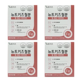 Newt Kids Iron Nutri Kids Many Foods Iron Supplement Effectiveness Children Baby Infant Powder 30 sachets 4 / 뉴트키즈 철분 뉴트리키즈 많은 음식 철분제 효능 효과 어린이 아기 유아 분말 30포 4개