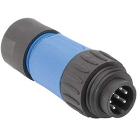 Amphenol C016 30H006 110 10 round plug plug, straight total number of poles: 6 + PE series (round connectors): C016 1 piece