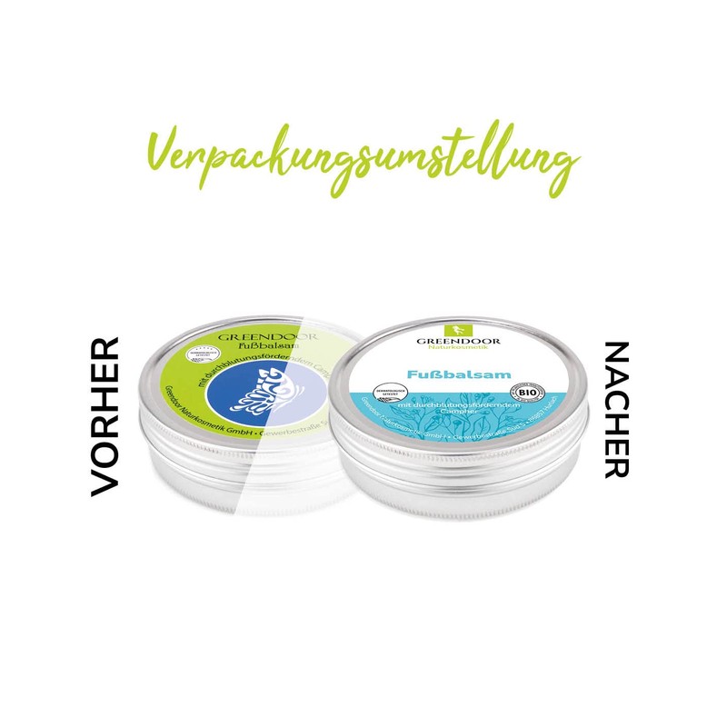 Greendoor Foot Balm with BIO Cocoa Butter, buy now the