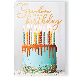 It's Your Birthday Grandson Musical Birthday Card Sings"Happy Birthday to You" HBMIP014