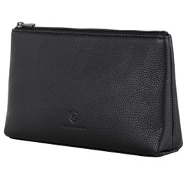 VON HEESEN Cosmetic Bag Toiletry Bag, black, medium / 1