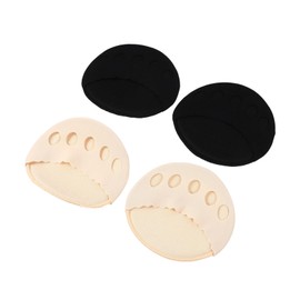 COLLBATH 2 Pairs Ice Silk Half Foot Socks Non-Slip Forefoot Insoles Comfortable Front Palm Pads for High Heels Women's Invisible Foot Cushions