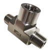 Metalwork 304 Stainless Steel Pipe Fitting, Forged Tee, 1/4" NPT