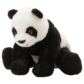 Ikea Kramig Panda Teddy Bear Stuffed Animal Plush Soft Toy Kids Baby White Black