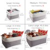 Mangata Small Canvas Storage Box, Fabric Storage Basket with Handles