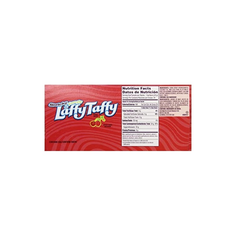 Wonka Stretchy & Tangy Laffy Taffy, Cherry Cereza, 1,5 onças