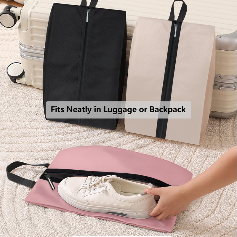 Shoe Bags for Travel, Waterproof Oxford Fabric, Zippered Shoe Storage