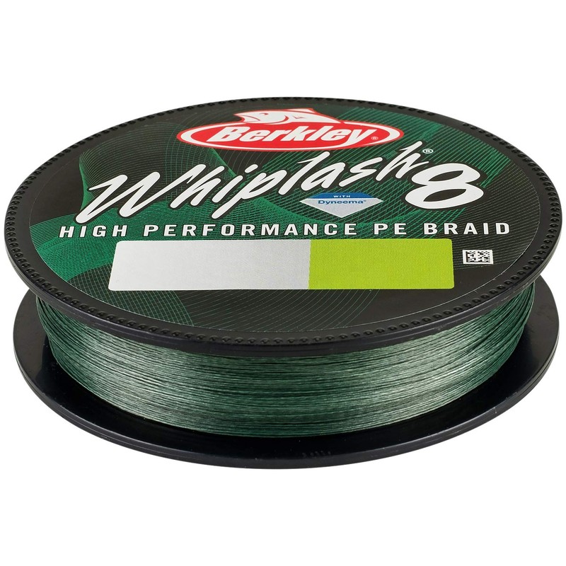 Berkley Whiplash 8 Braid-0.12mm, Green, 300 m