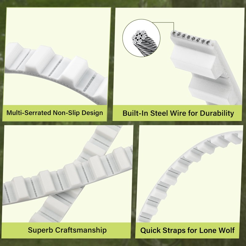 DuckcowsC 2PCS Traction Belts Climber Tree Stand Straps Replacement Straps