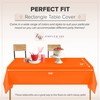 ZIMPLEWARE Orange Standard Disposable Plastic Party Tablecloth [12-Pack] 54 x