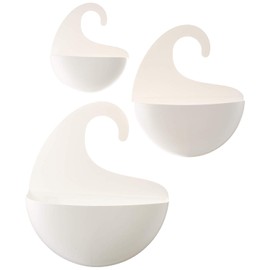 Koziol Organizer Set of 3, thermoplastic, Cotton White