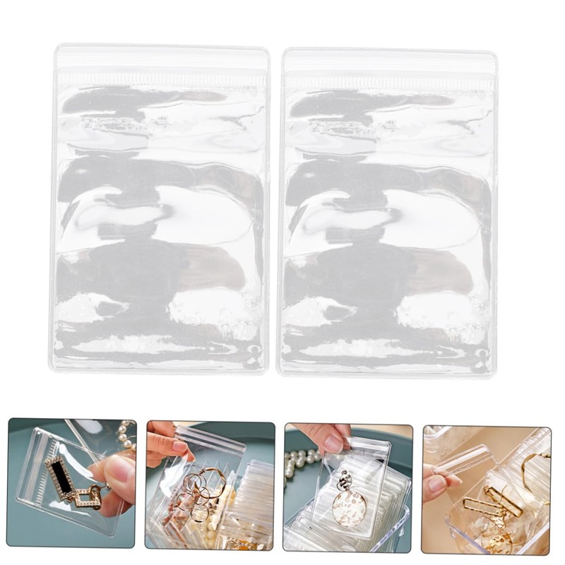 COHEALI Jewelry Storage Pouches 100 Pack Sealing Zipper Bags for