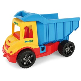 Wader 32151 - Multi Truck Kipper mit arretierbarer Mulde, Spielzeugauto ab 12 Monaten, ca. 38 cm, ideal als Geschenk zum Geburtstag, zu Ostern oder Weihnachten zum phantasievollen Spielen