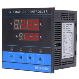 REX C900 PID Digital Temperature Controller, RELAY SSR Output Mechanical Control Switch Conditioner Industrial Control Components 0-400℃ with Fixing Screw, for Industrial Applications