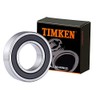 2PACK TIMKEN 6005-2RS Double Rubber Seal Bearings 25x47x12mm, Pre-Lubricated and