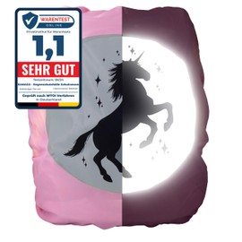 EANAGO Unicorn Premium Rain Cover for School Bags and Backpack with Large Safety Reflector 100% Waterproof Universal Fit Rain Cover Rain Cover Rain Cover Rain Cover Rain Cover, pink