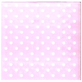Ambiente Napkins Lunch 33 x 33 cm Pastel Dots Rose