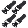 Antrader 4 Set Black Stainless Steel Hardware Cabinet Boxes Spring