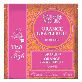 Herbal Tea Blend Orange / Grapefruit Flavoured 50 Pyramid Bags in Sachet of 3.5 g