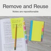 Redi-Tag Divider Sticky Notes, Tabbed Self-Stick Lined Note Pad, 60