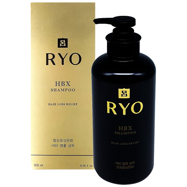 Ryo Luxury HBX Hair Loss Symptom Relief Ampoule Shampoo 500ml, HBX Hair Loss Symptom Relief Ampoule Shampoo 500ml
