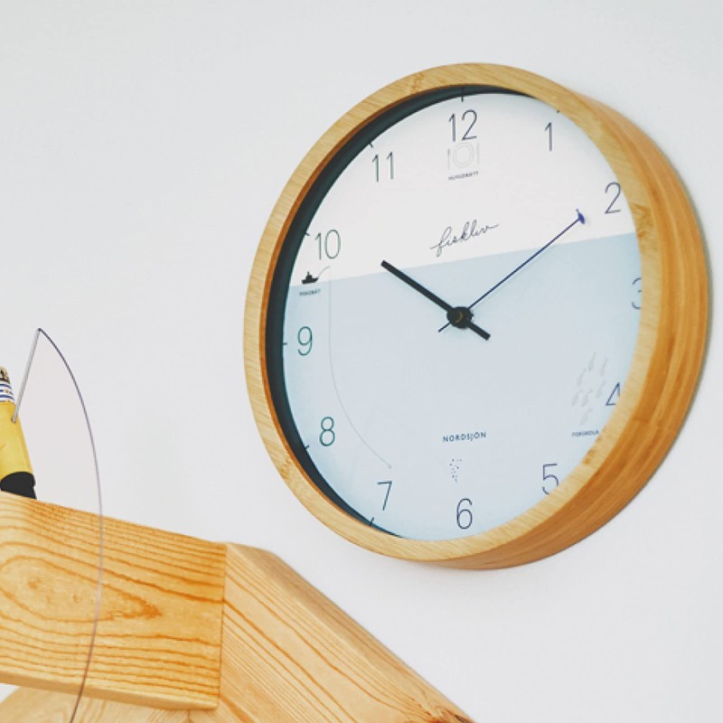 Interform Wall Clock Radio Clock CL-3027 Fiscliv Fish 25 Diameter