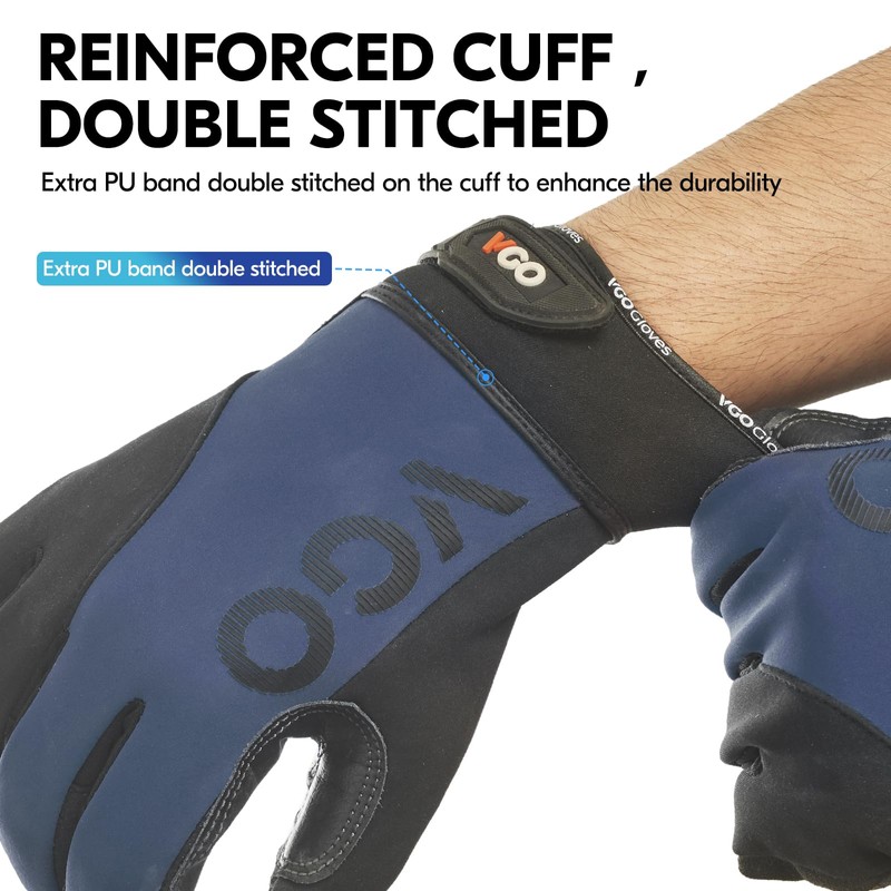 Vgo... Work Gloves Men Touchscreen, Utility Safety Working Gloves Multi