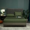 Luofanfei Fitted Sheet 90 x 200 cm Green Olive Green