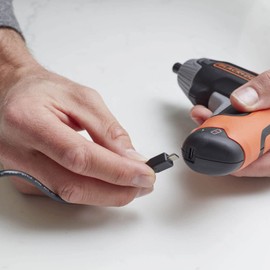 BLACK + DECKER Black and Decker BCF611CKUSB 3.6v Cordless Screwdriver 1 x 1.5ah Integrated Li-ion