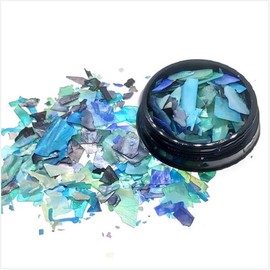 Nail mother-of-pearl blue plate mother-of-pearl mix / 네일자개 블루 판자개믹스