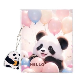 MAYCARI Acrylic Photo Album for 50 Photos Slip-in Album 10 x 15 cm Children Cover with Panda Motif Gifts for Girls