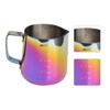 350ml Colorful Stainless Steel Coffee Milk Frothing Jug Garland Cup