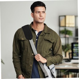 Tofficu 1piece Thickened Shoulder Pad Backpack Strap for Men Sling Bag Pad Comfortable for Camera Bag Laptop Messenger Guitar Belt