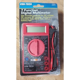 Cen-Tech 7 FUNCTION DIGITAL MULTIMETER Voltmeter Tester Auto Electrical BRAND-NEW 90899