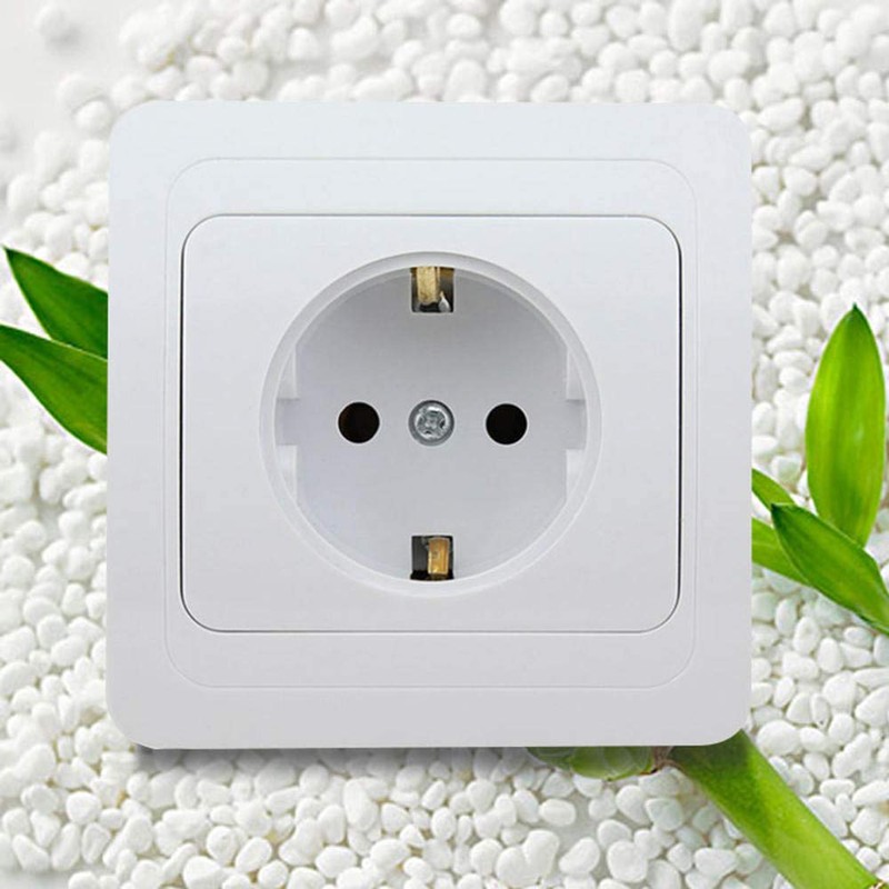 Mayata 1pcs Wall Panel Power Socket Plug Grounded 16A French