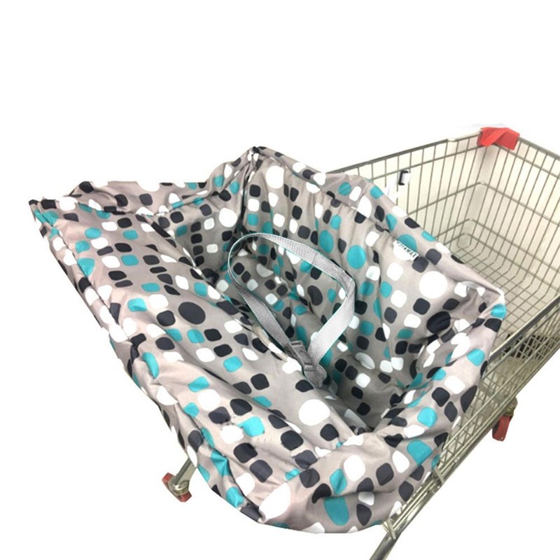 Foldable Multi Function Baby Shopping Cart Cover Cushion Infant Trolley