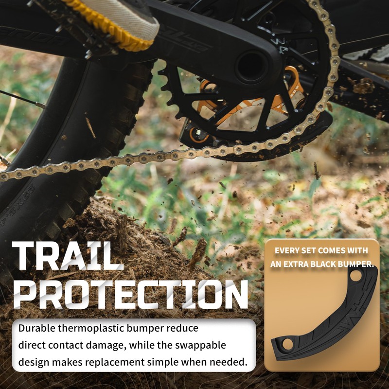 WFS ARMOR-B Bash Guard 34-38T, ISCG05 Mount, MTB Mountain Bike