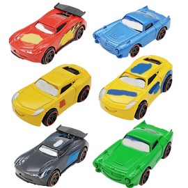 JWKLYZH Metall Spielzeugautos, Modellauto，Cartoon Spielzeugauto，6 Pack Mini Die Cast Spielzeugautos Set,Kinderspielzeug Fahrzeuge, für 3-14 Jahre Jungen Mädchen Kinder