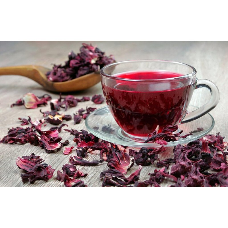 Organic Hibiscus Flowers - 1 lb (16oz) - Herbal Tea