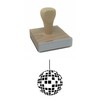 Infusion Disco Ball Rubber Stamp, 2 X 2'' Wood Stamp