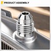 6Pcs AN8 Male Aluminum Weld On Bung Fitting