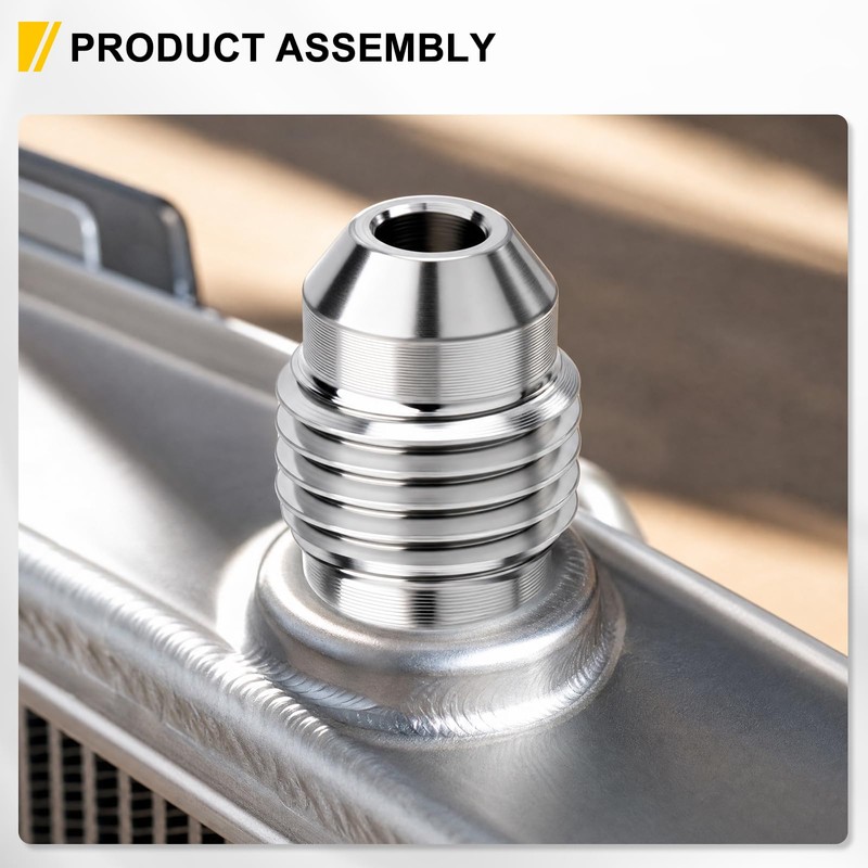 6Pcs AN8 Male Aluminum Weld On Bung Fitting