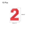 MECCANIXITY 10Pcs Number Patches Embroidered Decorative Repair Patches Iron on